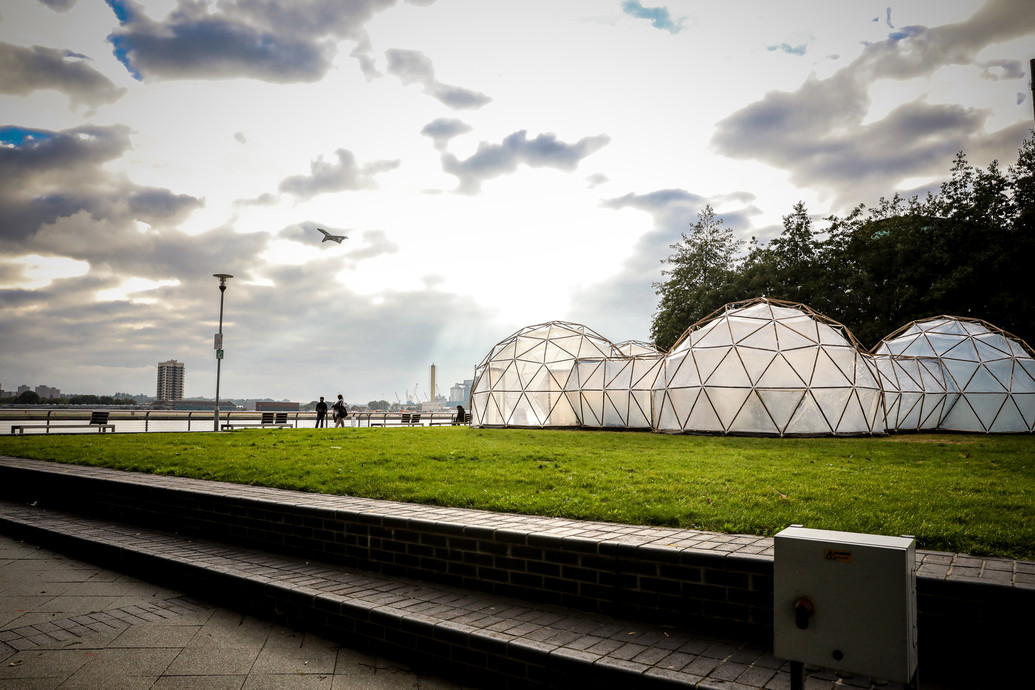 Pollution pods on docklands campus