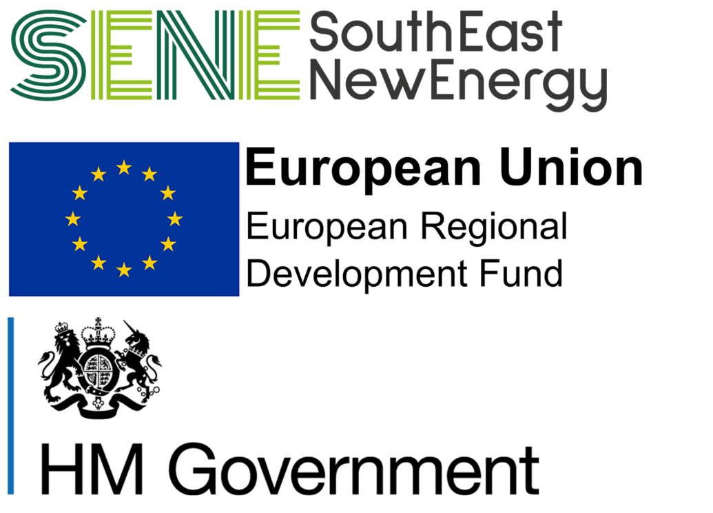 SENE, EU and HM Government logos
