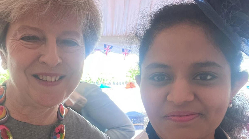 Dhara Parekh meets Theresa May