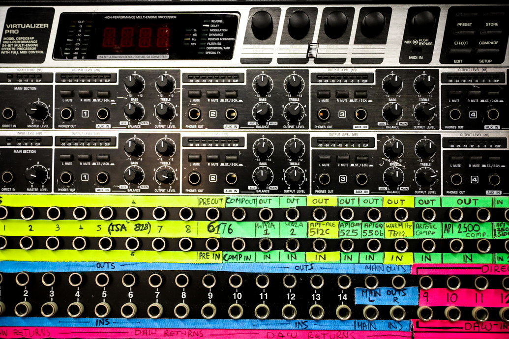 Image of a mixing board