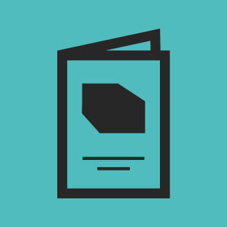 Career passport icon in teal