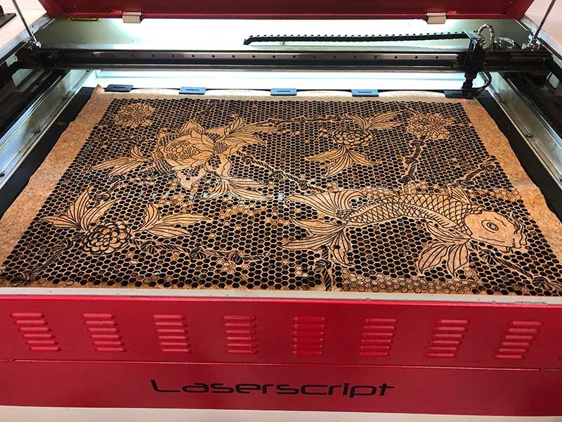 Close up of a laser printer