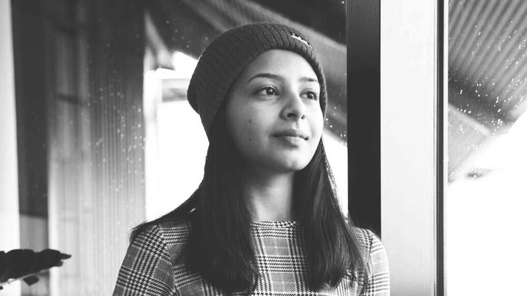 Shreem Khare portrait photo in black and white