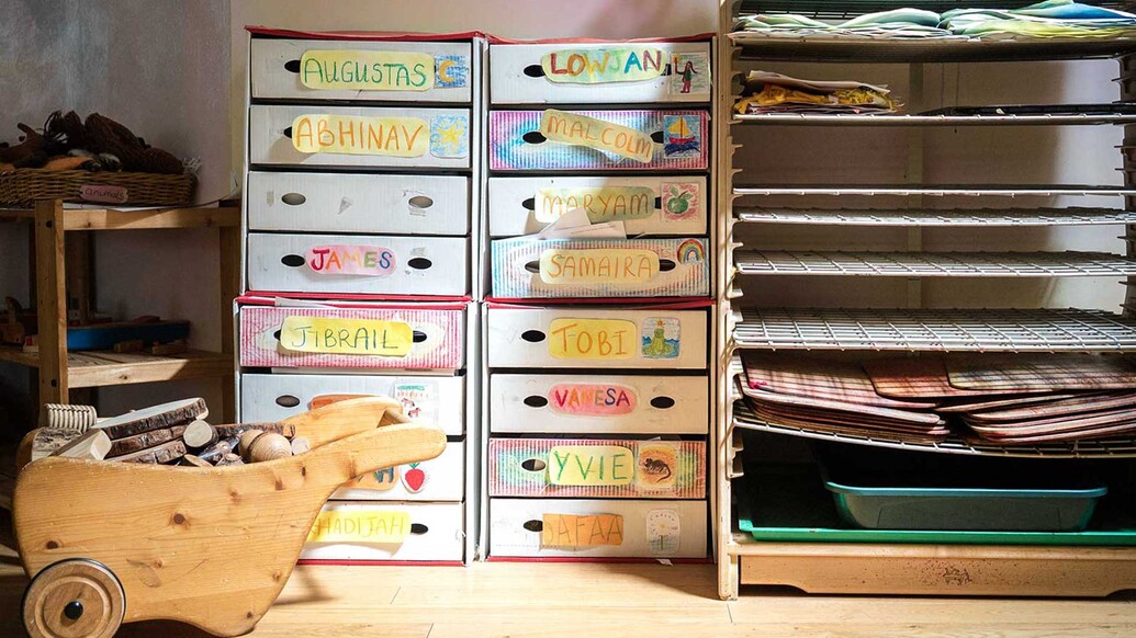 A child's drawer area