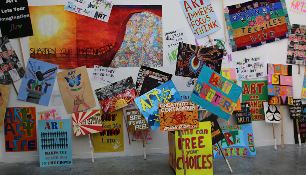 Art Matters Event: posters on the wall