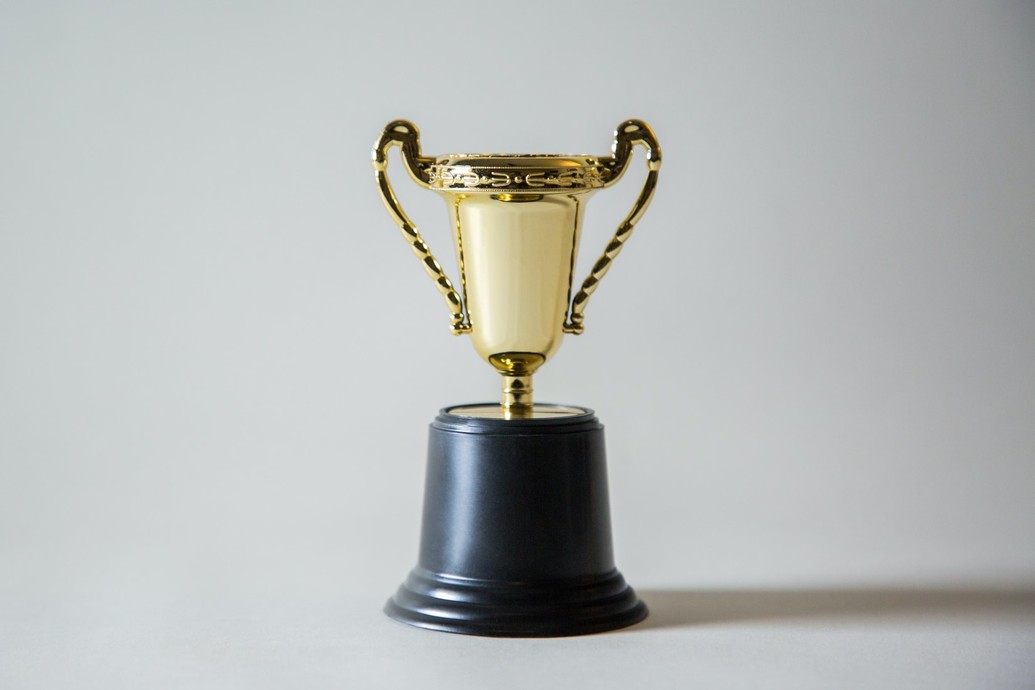 Gold award cup