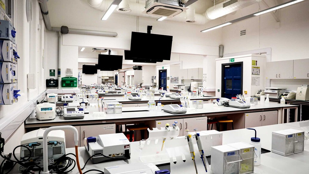 Image of inside of a laboratory