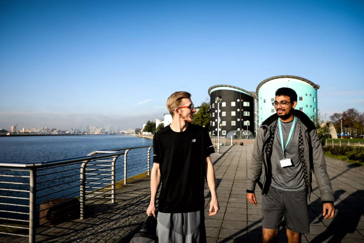 Students at Docklands